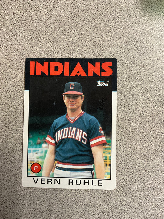 Baseball Card-Vern Ruhle