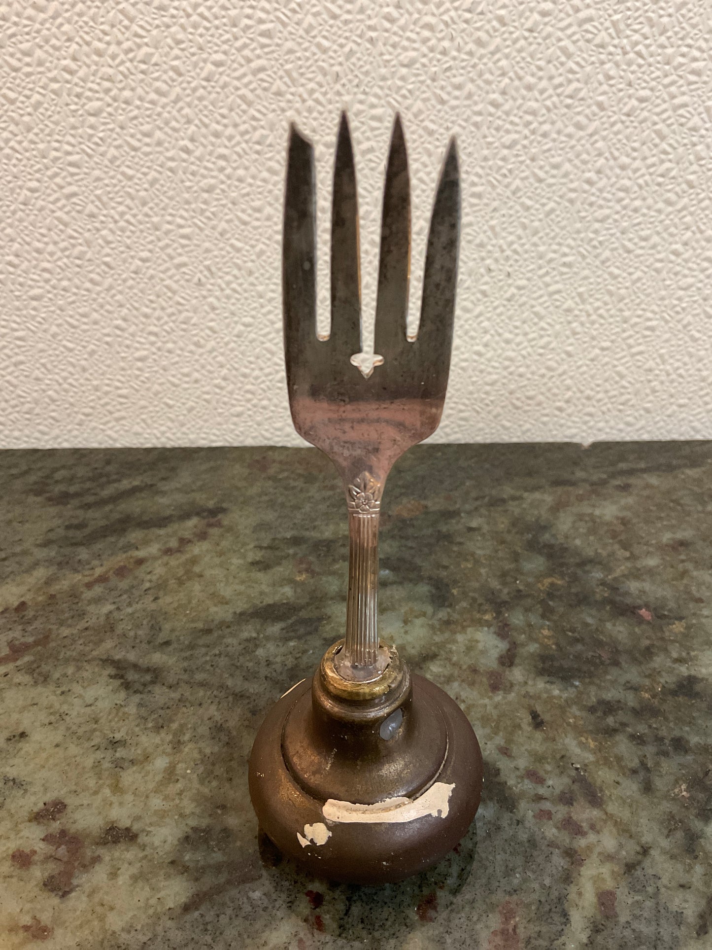 Upcycled Fork/Door Knob Card Holder