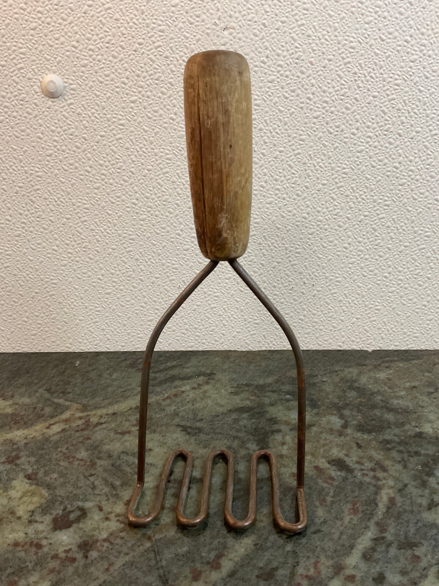 Vtg Wood Handle Masher