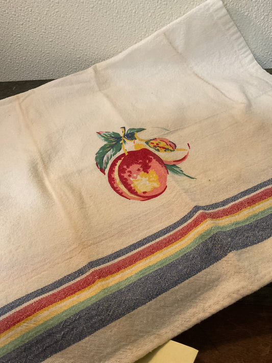 Vintage Tea Towel ‘Peach’