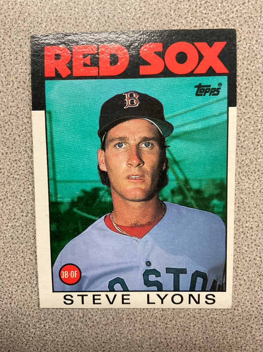 Baseball Card Steve Lyons