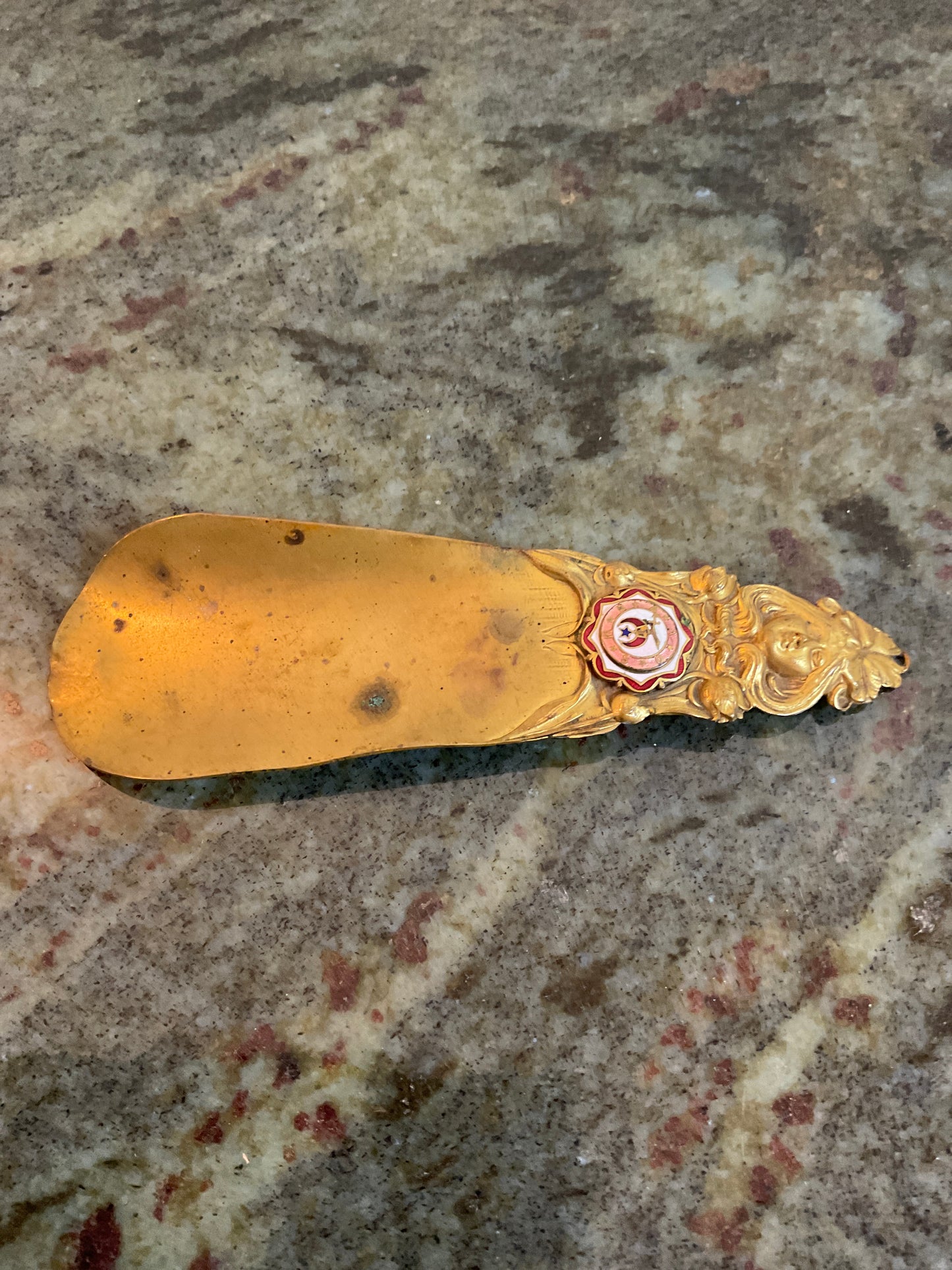 Shriners Brass Vintage Shoehorn