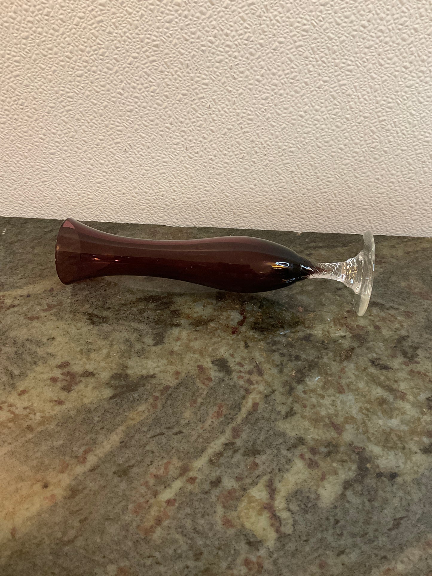 Amethyst Glass Bud Vase