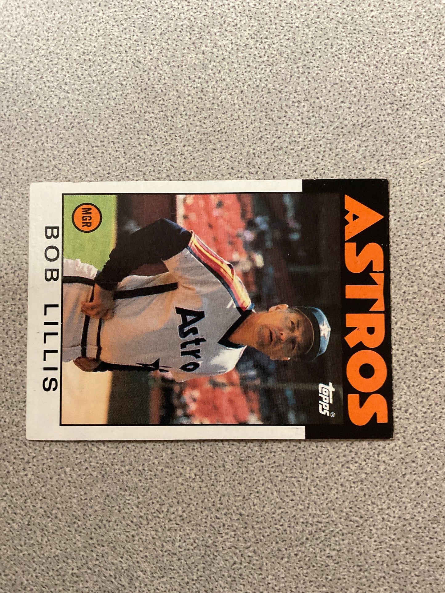 Baseball Card Bob Lillis