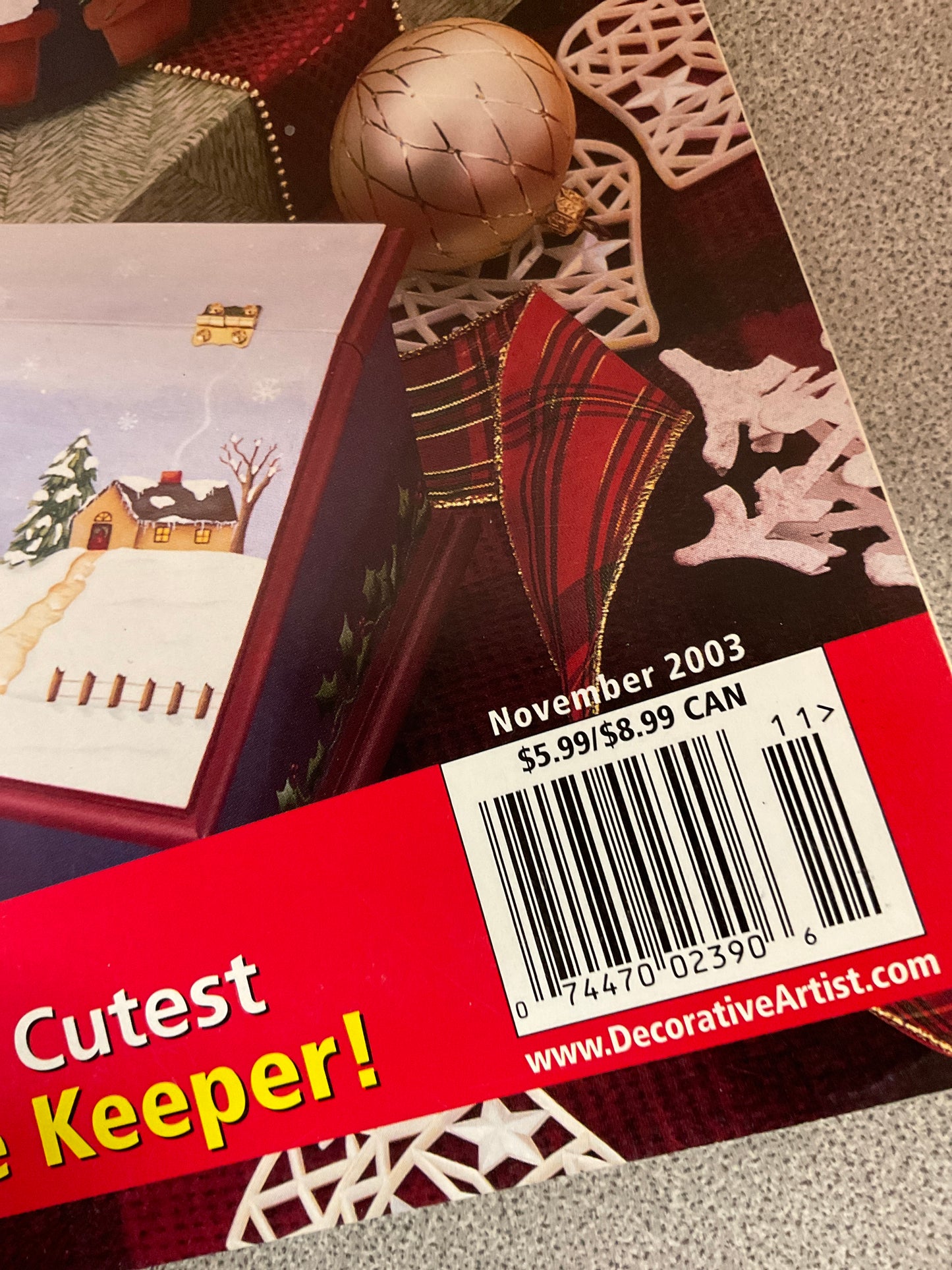 Magazine Decorative Artist’s Workbook Painting Santa’s & Snowmen