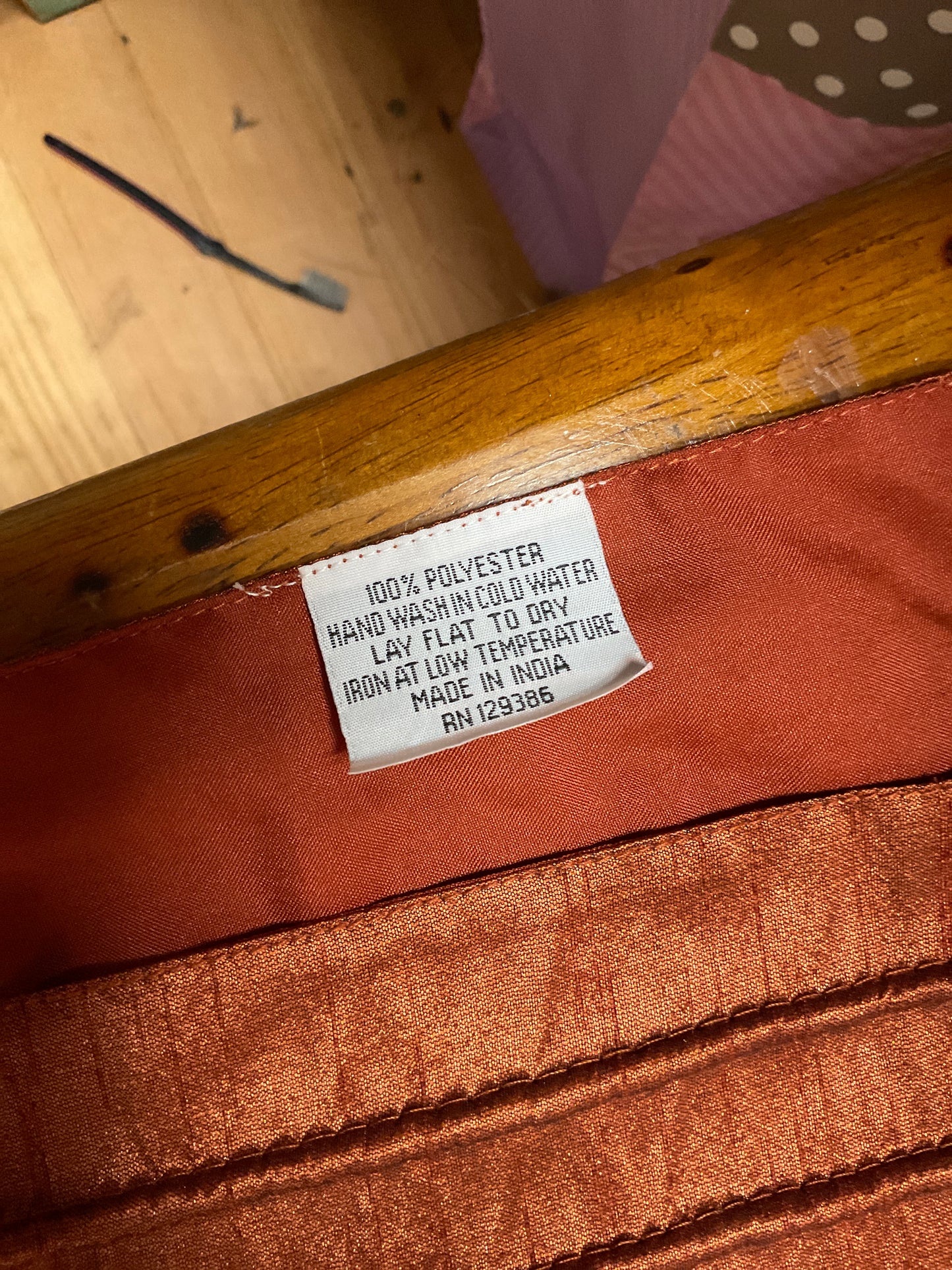 Rust Color Table Runner 70” x 13”
