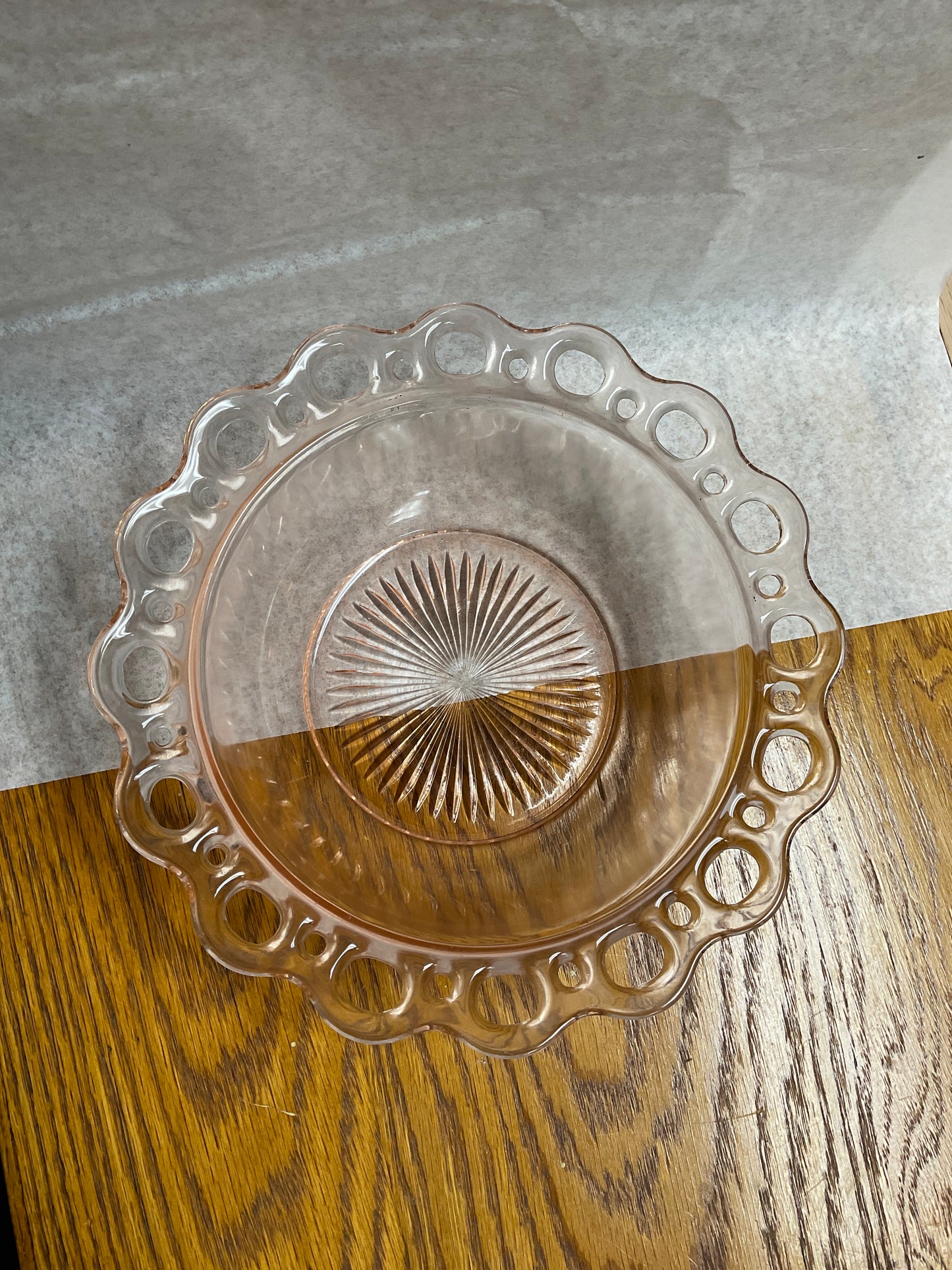 Anchor Hocking Pink Depression Glass Bowl