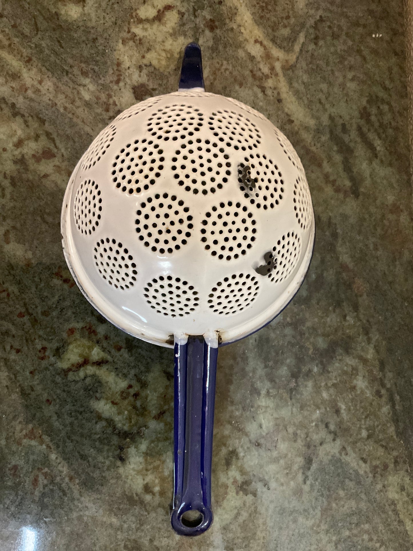 Enamelware Strainer 12” With Handle