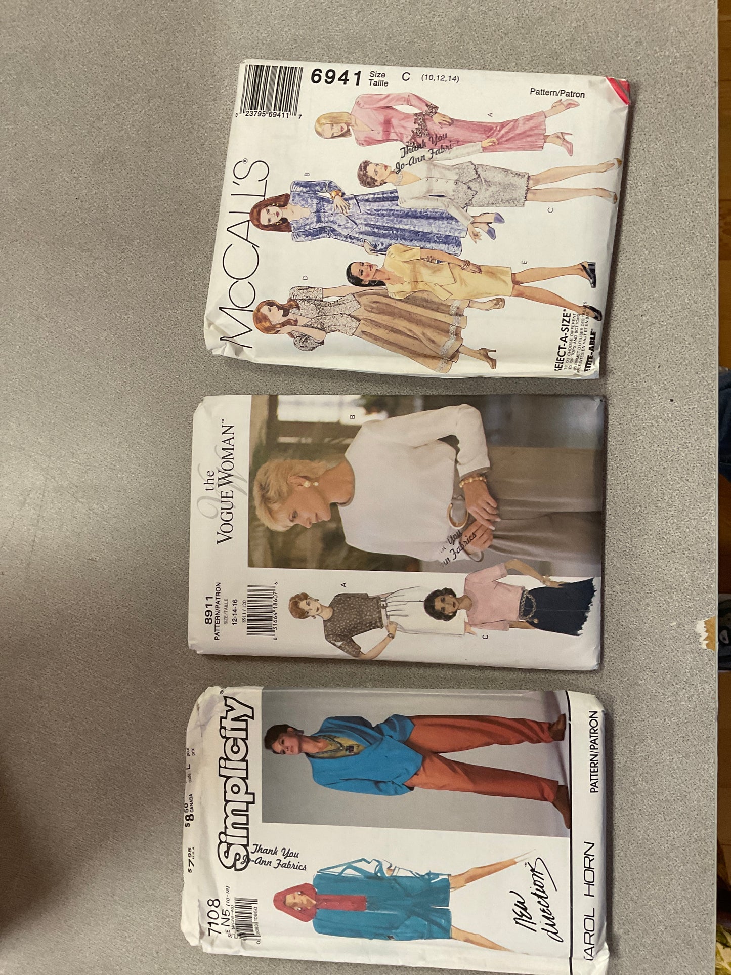 Bundle of 3 Sewing Patterns