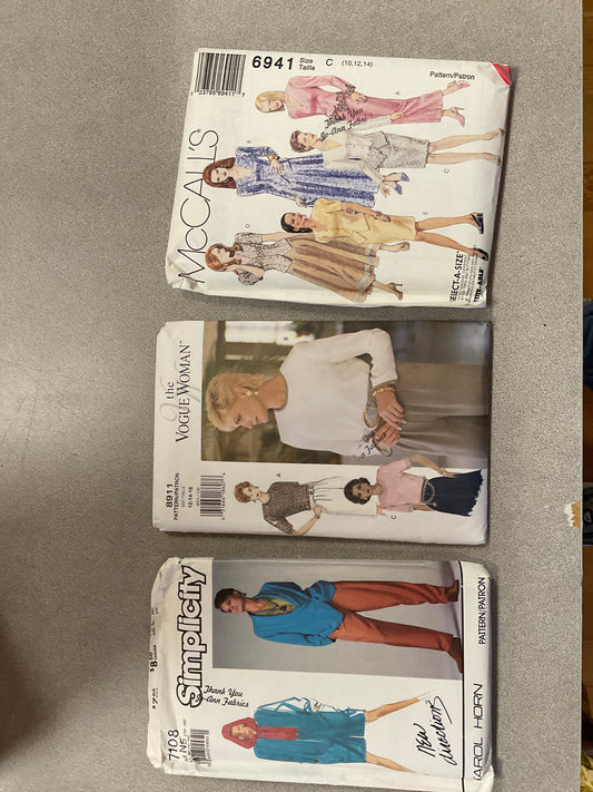 Bundle of 3 Sewing Patterns