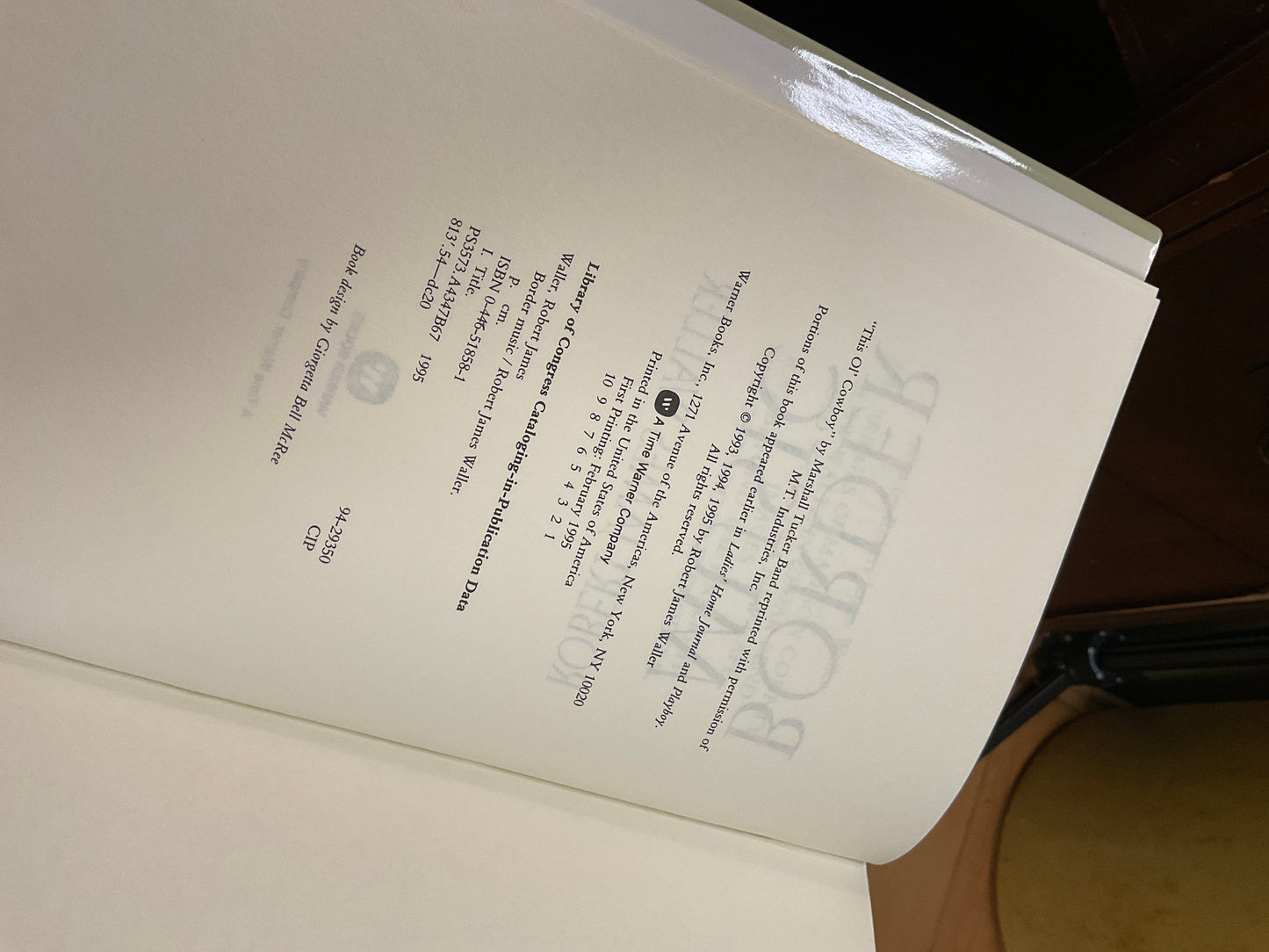 Book ‘Border Music’ 1993-95