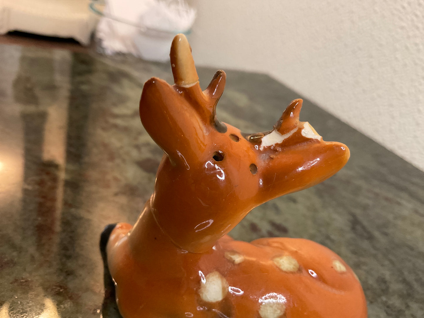 Vtg Mid-Century Fawn Deer S&P Shakers