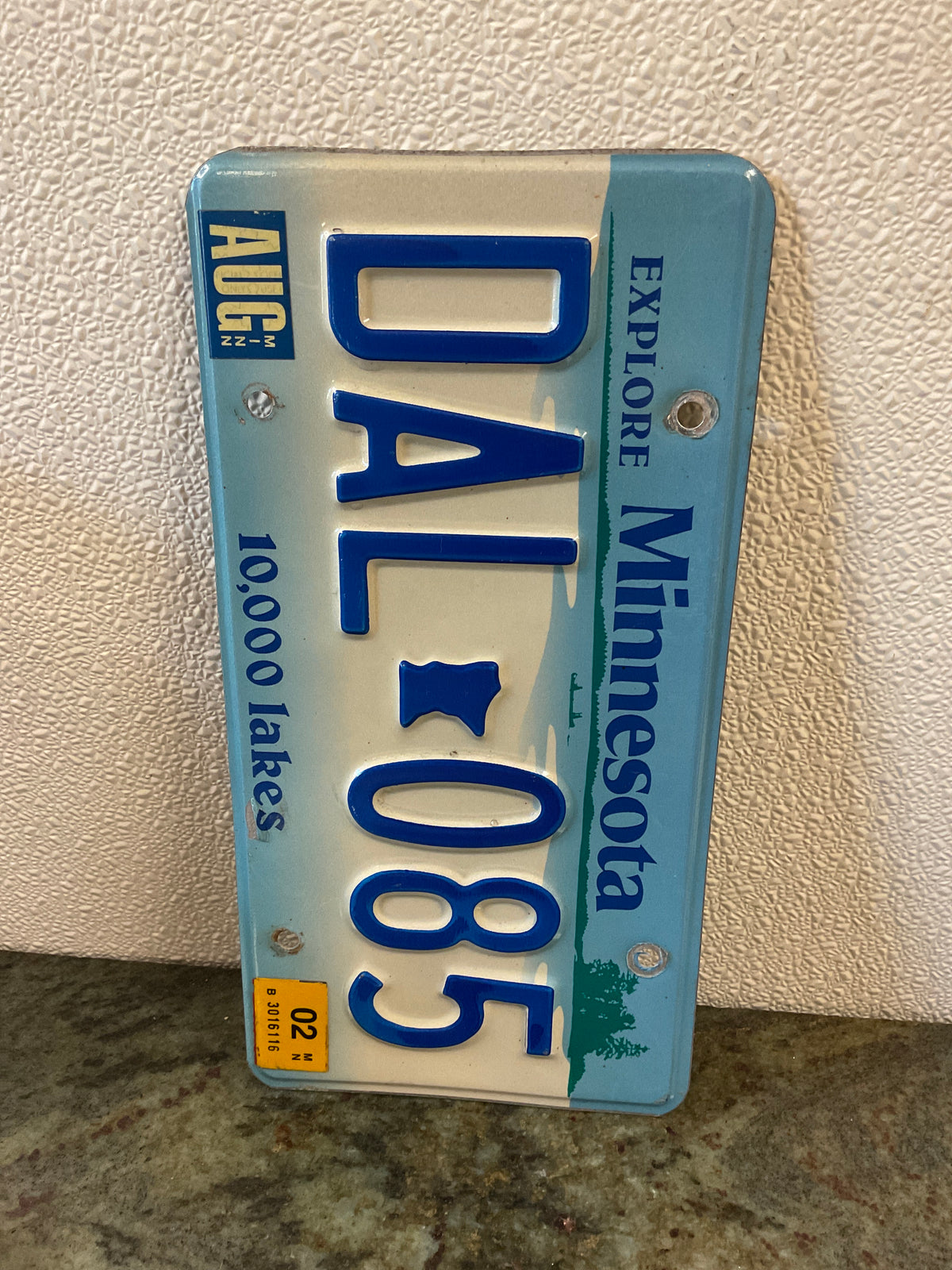 Vintage Minnesota License Plate