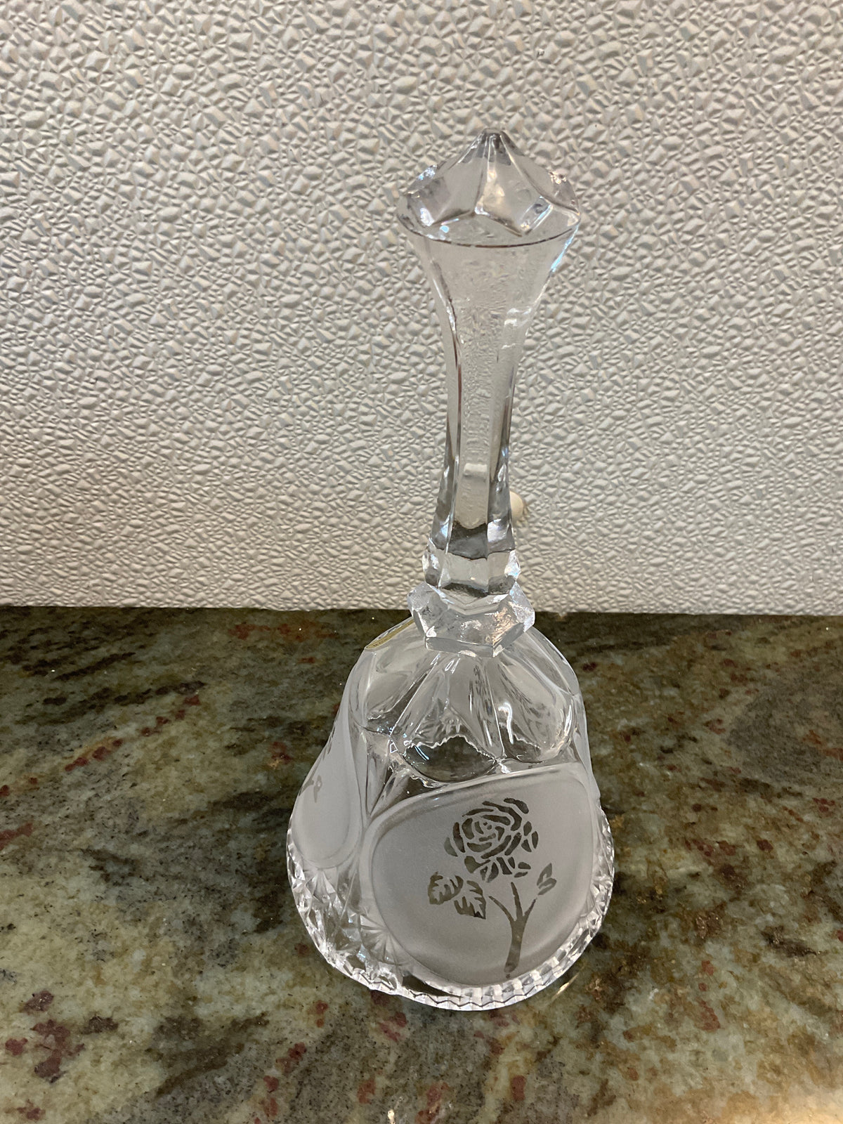 Vintage Crystal Glass Dinner Bell