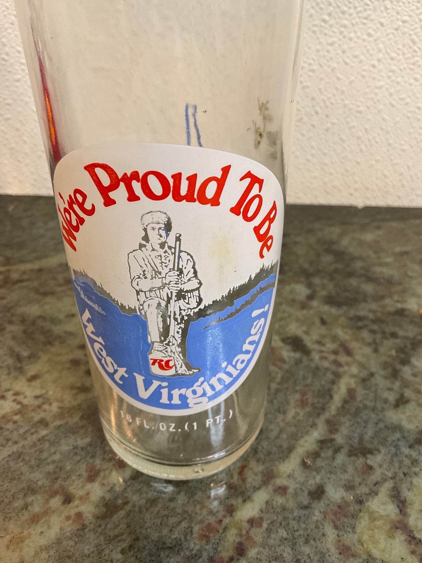 Vintage 1974 Royal Crown Cola West Virginia Bottle