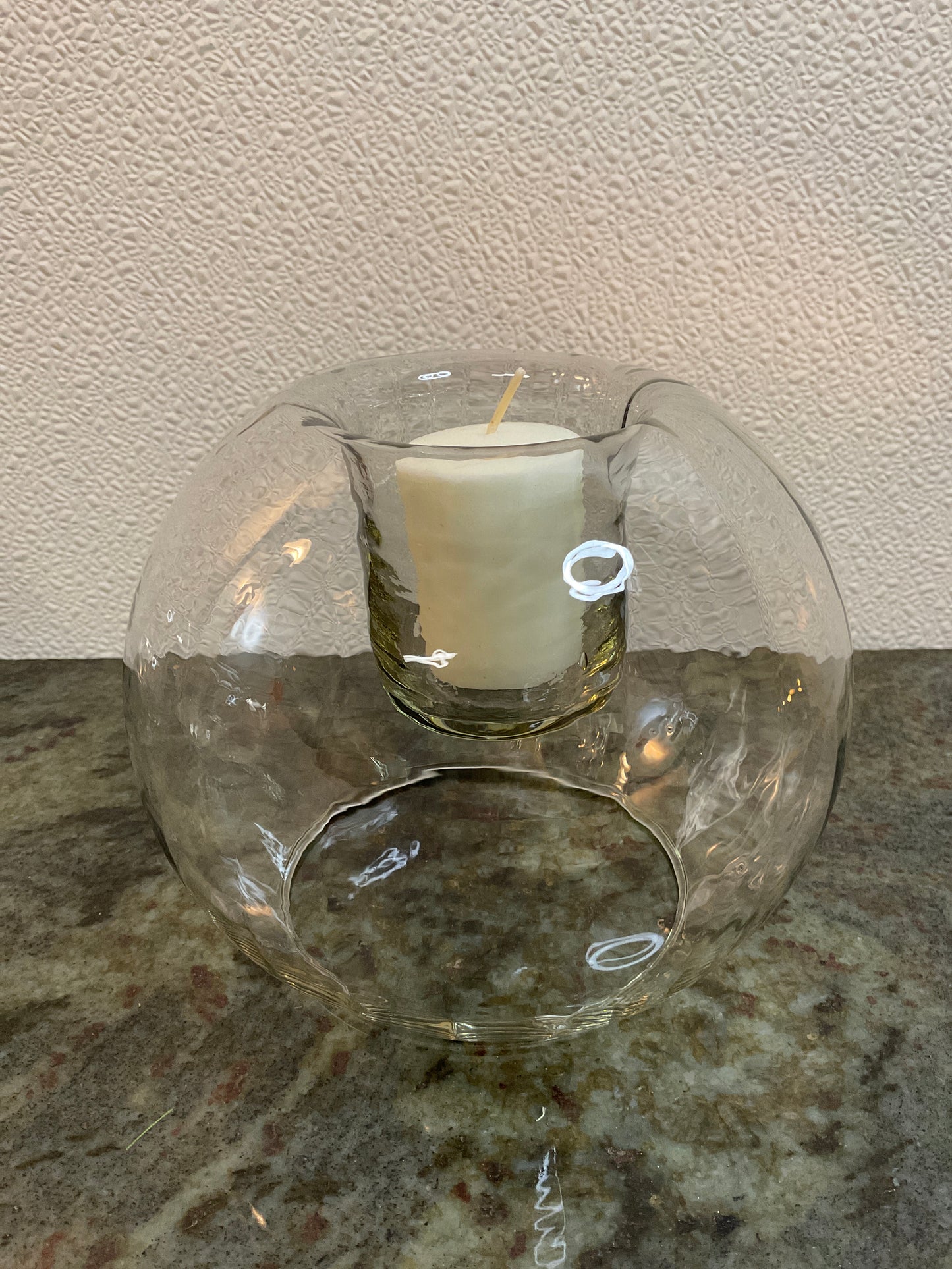 3pc Glass Centerpieces