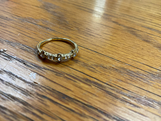 Vintage 11 Crystal Band Ring