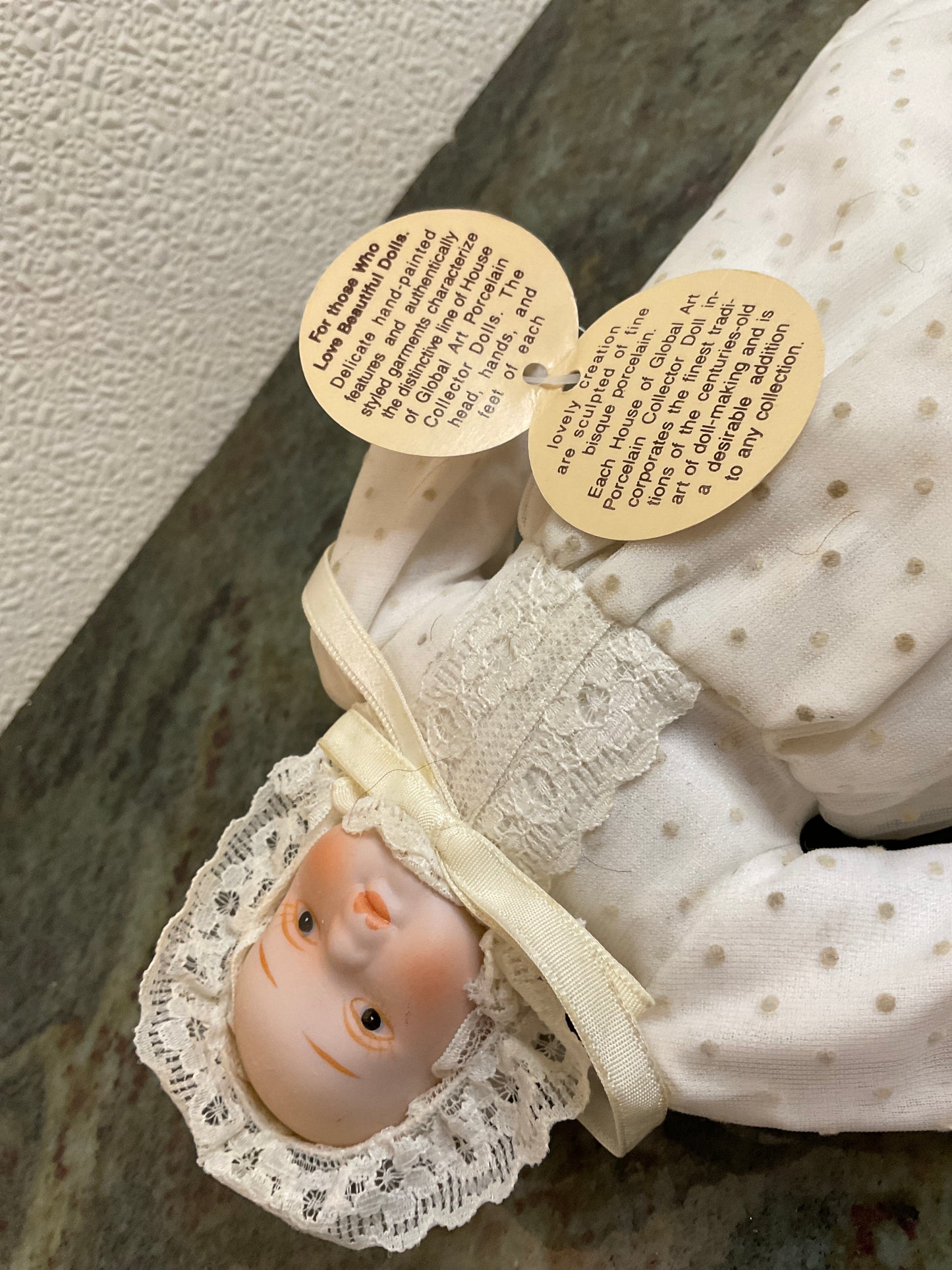 Vtg Porcelain (head/hands) Doll