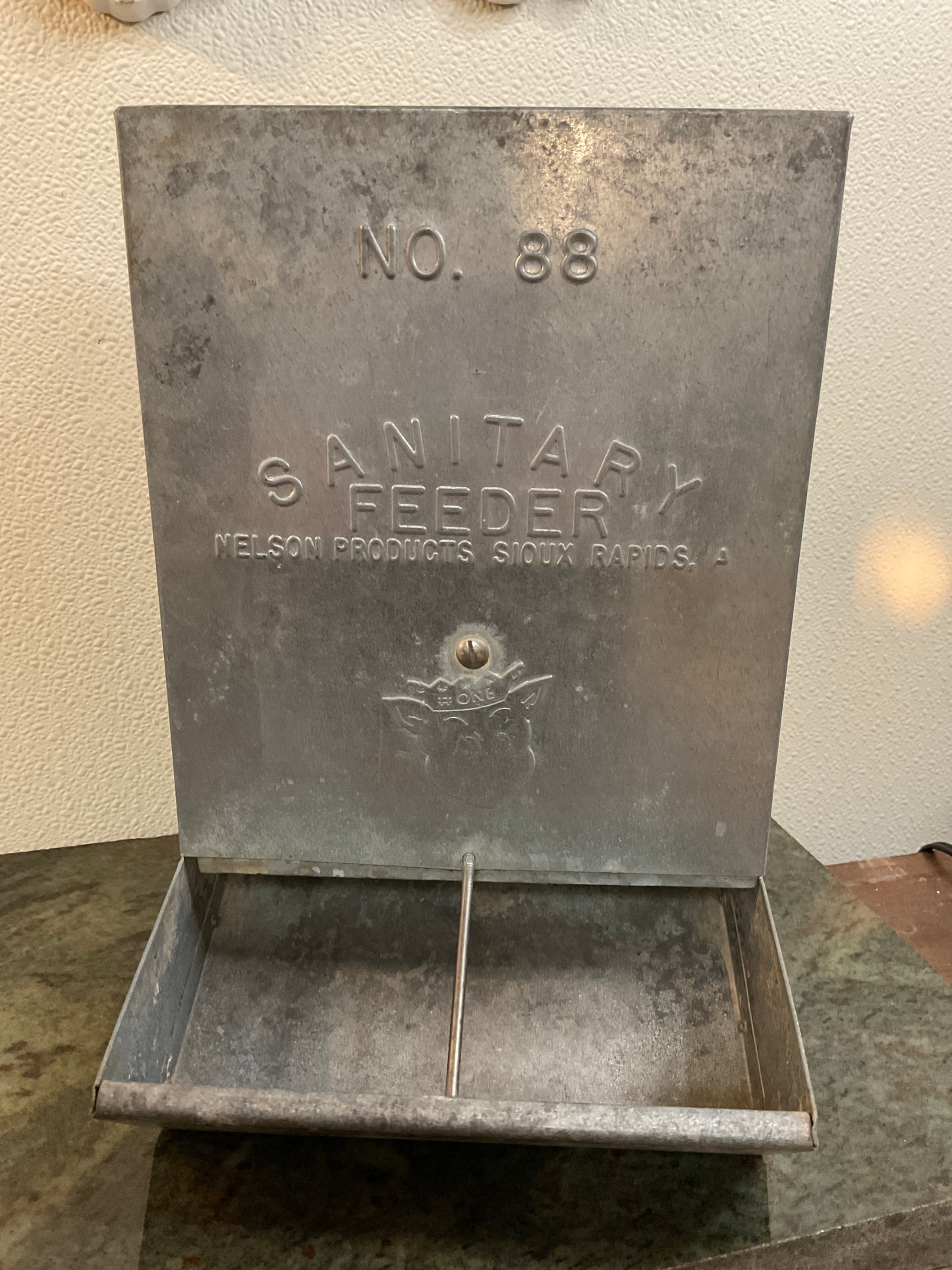 Vtg #88 Galvanized Feeder by Nelson