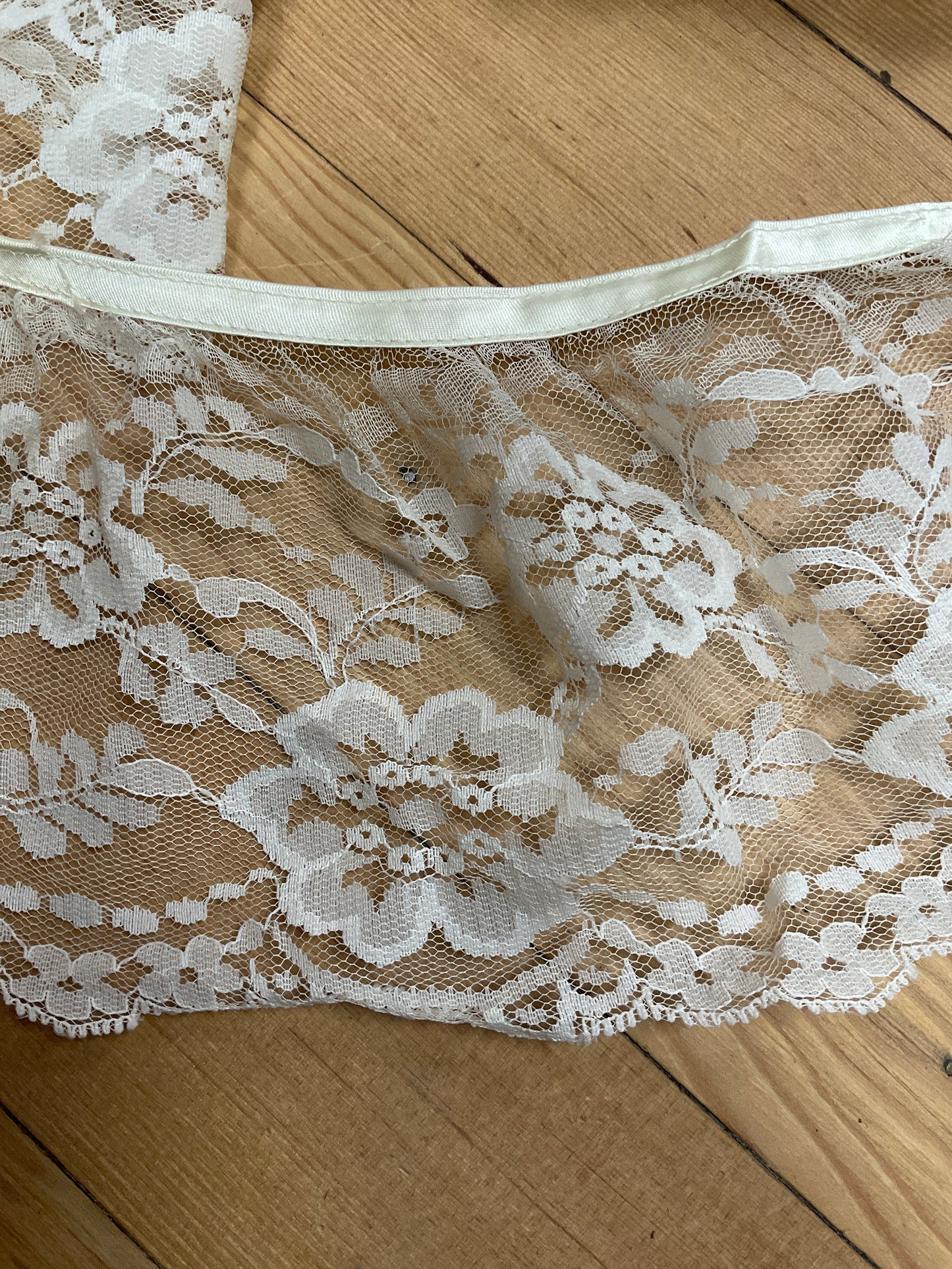 Ivory Lace Trim