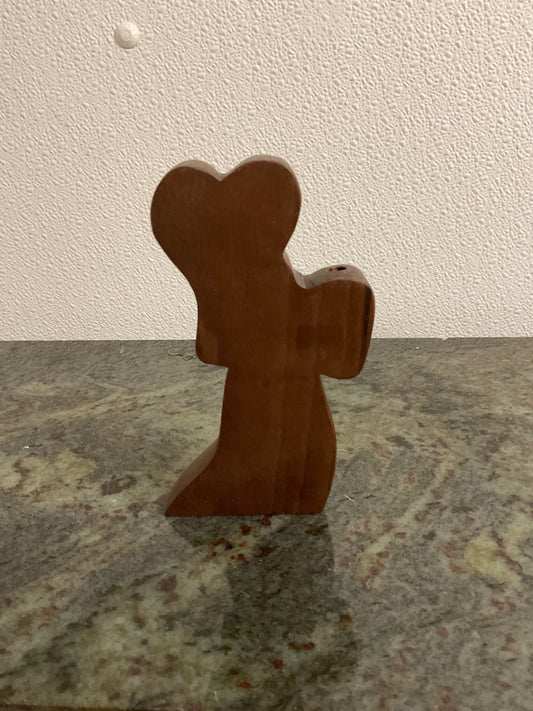 Wooden Angel Candle Holder-Small