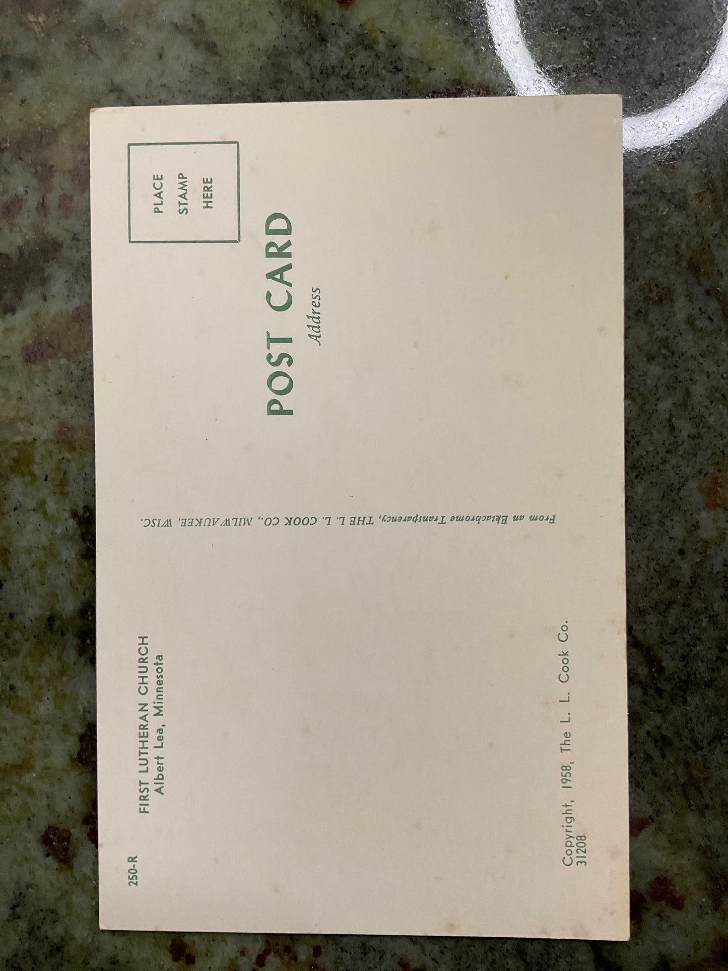 Vintage 1958 Post Card