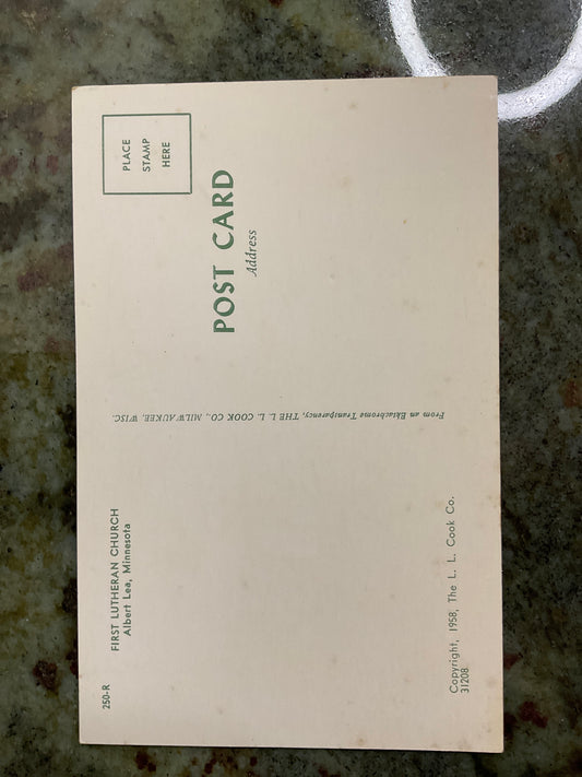 Vintage 1958 Post Card