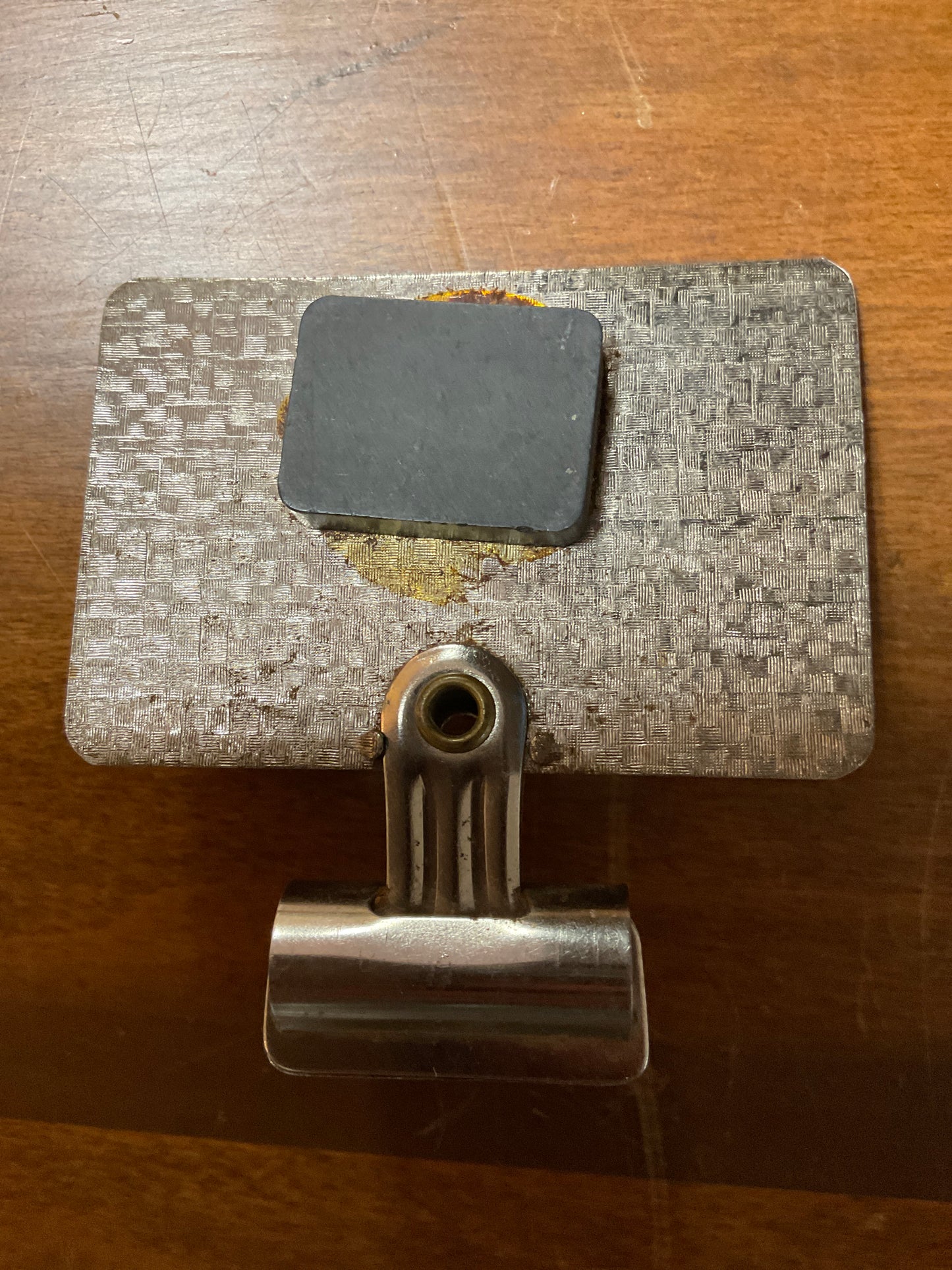 Vtg Roy’s Feed & Seed Metal Magnetic Clip