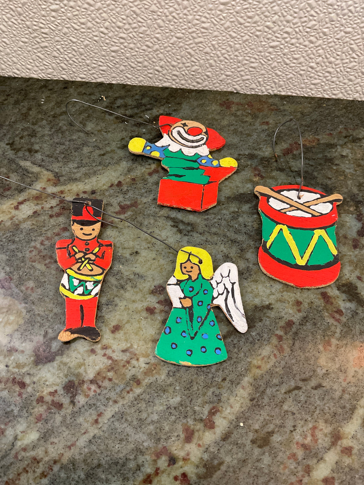 Set of 4 Handmade Ornaments