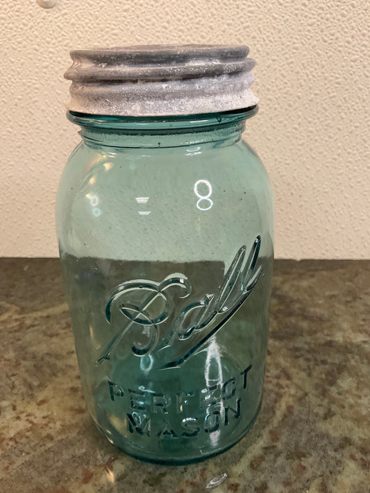 Quart Perfect Mason Blue Jar