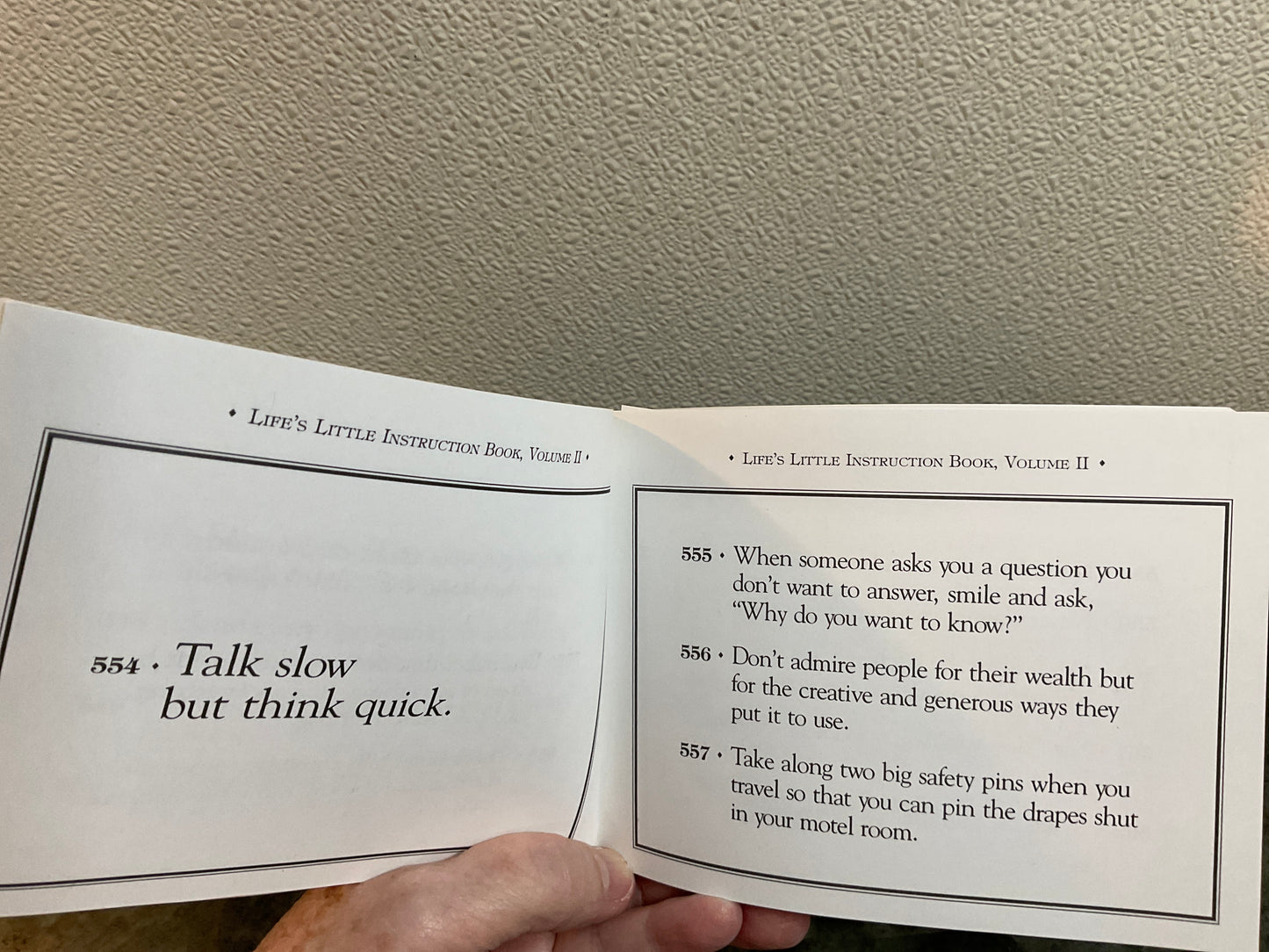 Book ‘Life’s Little Instruction Book Vol II’ 1993