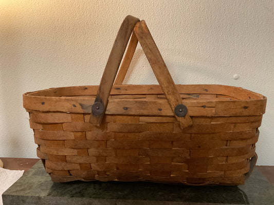 Vintage Handmade Basket