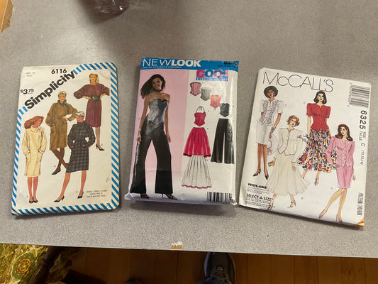 Bundle of 3 Sewing Patterns