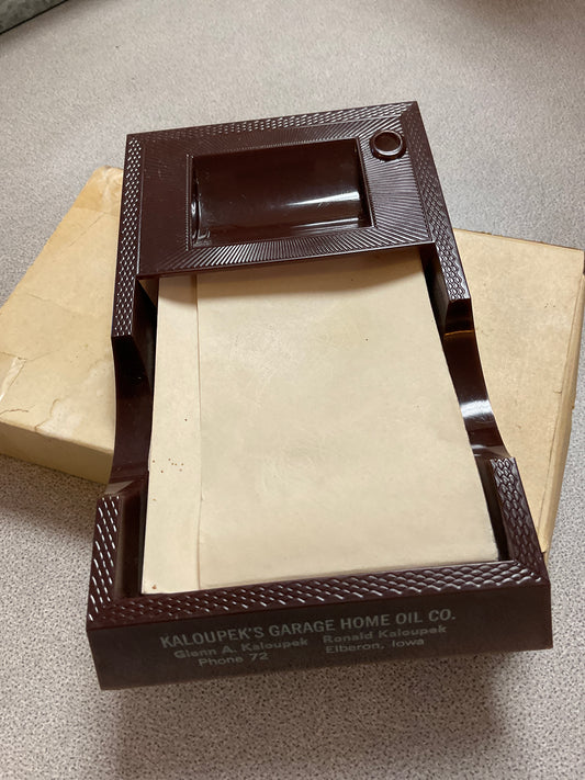 Kaloupek’s Garage Home Oil Co Paper Pad in Holder