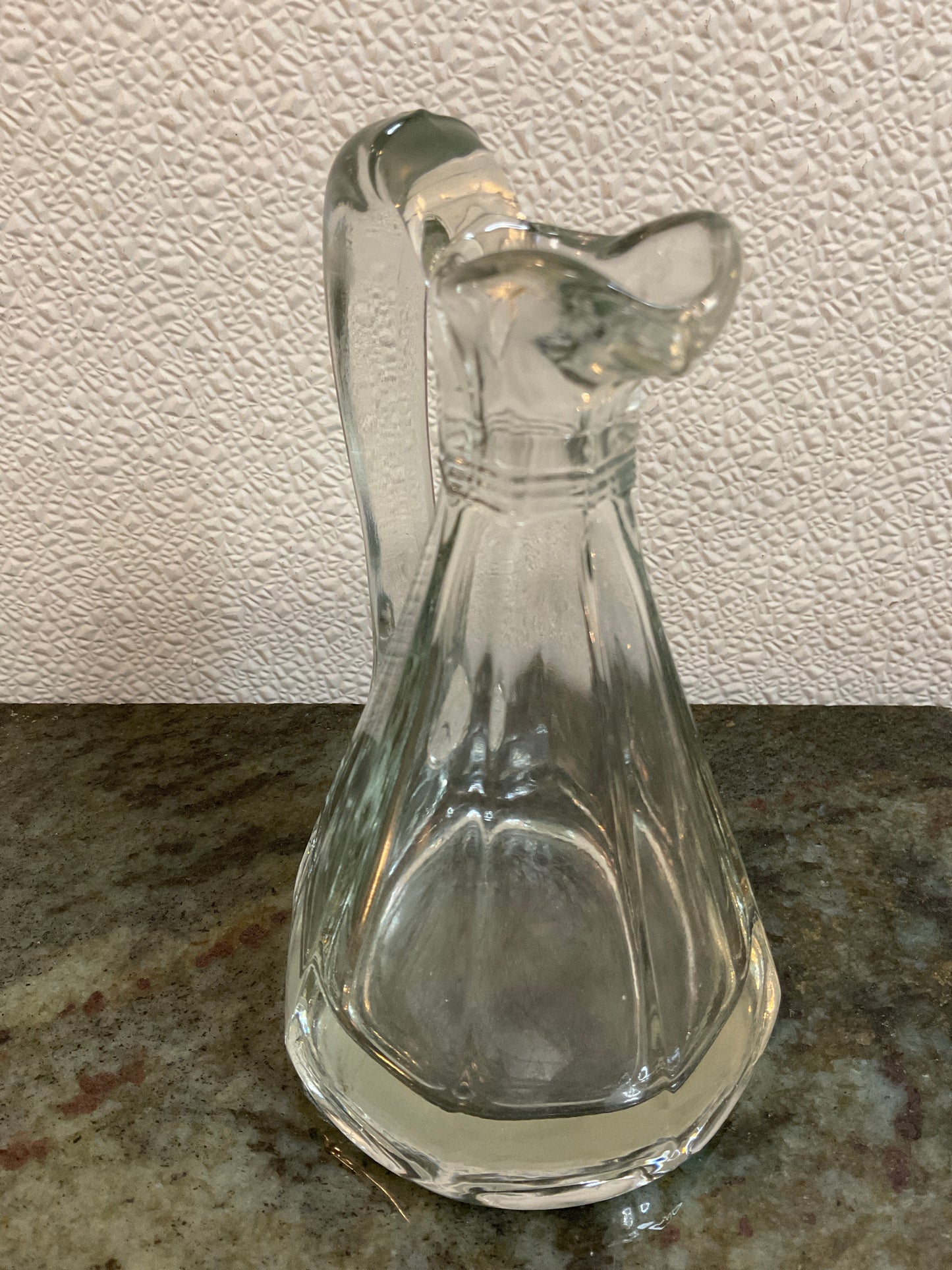Vintage Crystal Glass Pitcher