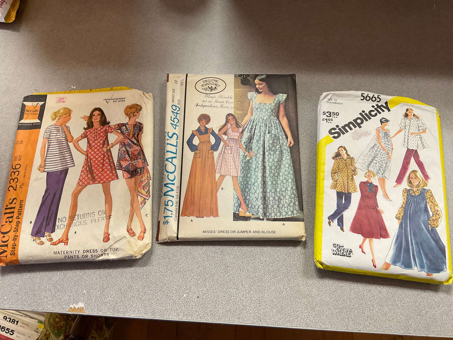 Bundle of 3 Sewing Patterns