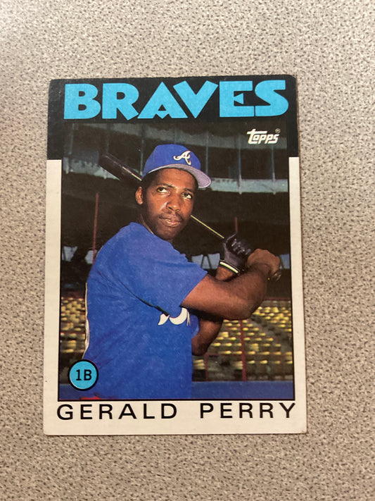 Baseball Card Gerald Perry