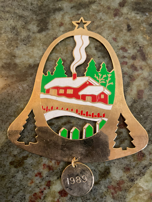 G Duchin Metal Bell Ornament