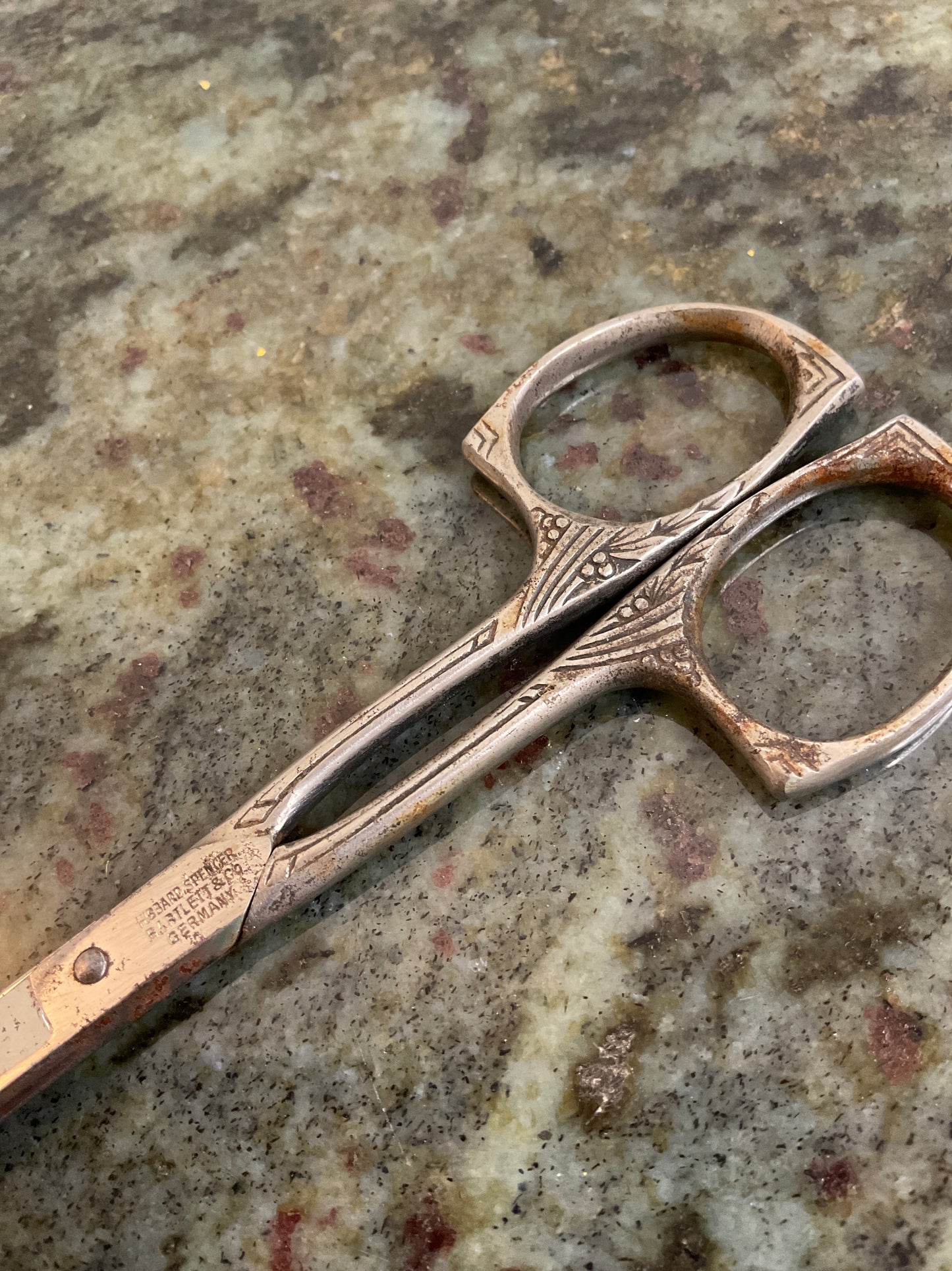 Vintage Ornate Sewing Scissor-Germany