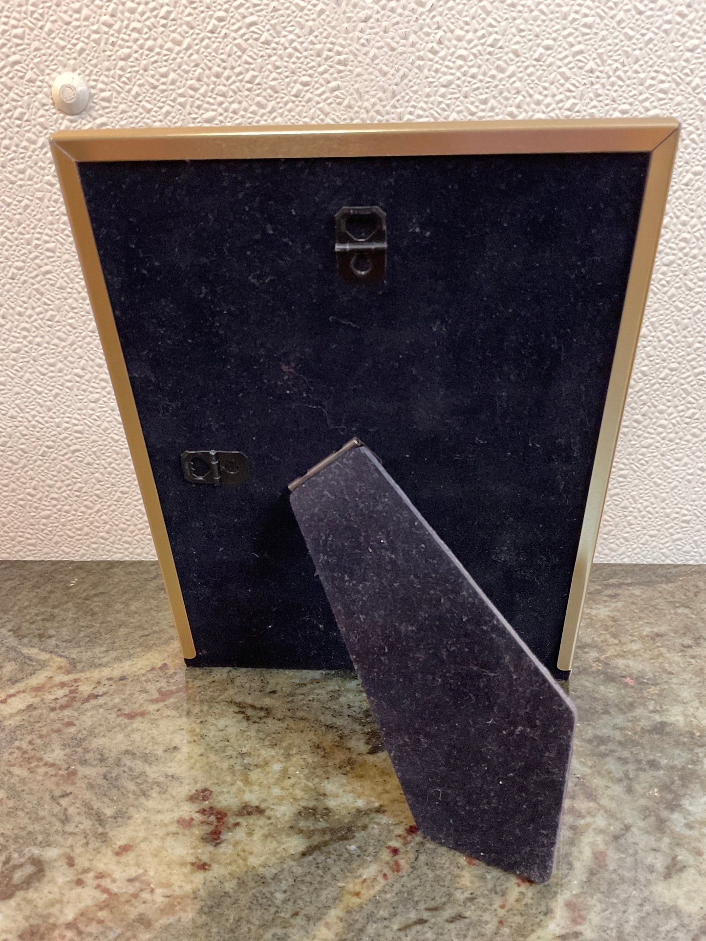 Gold Metal Frame With Glass/Easel Backing
