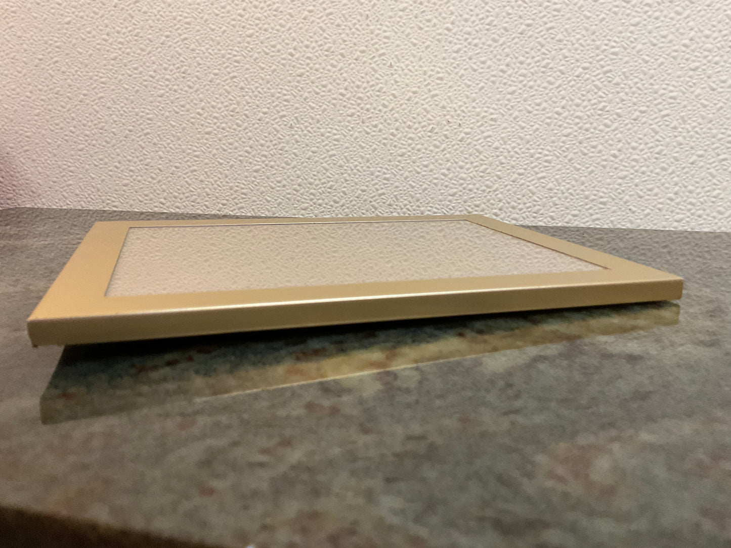 Gold Metal Frame With Glass/Easel Backing