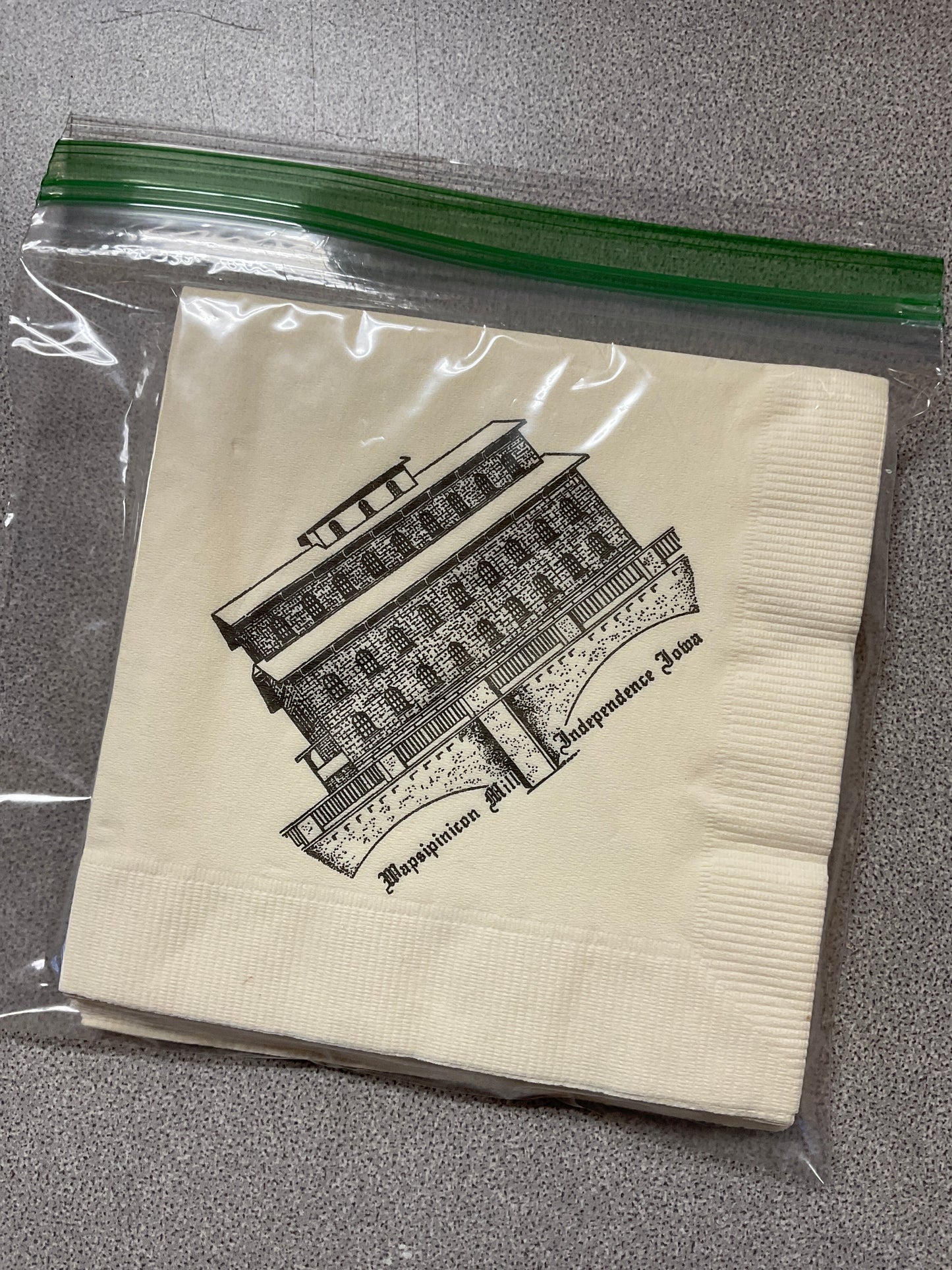 Wapsipinicon Mill Souvenir Cocktail Napkins