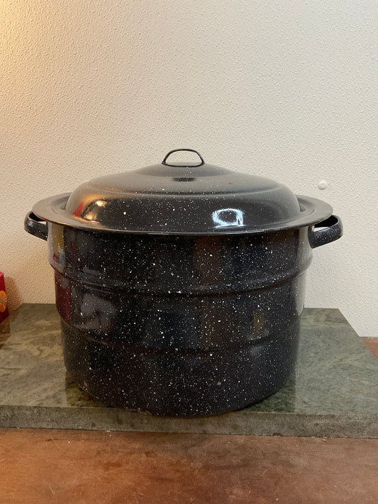 Enamelware Canning Pot With Lid