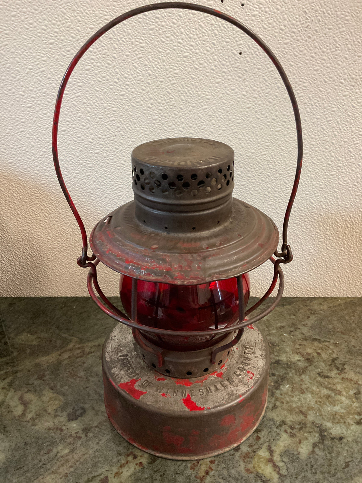 Red Antique Lantern