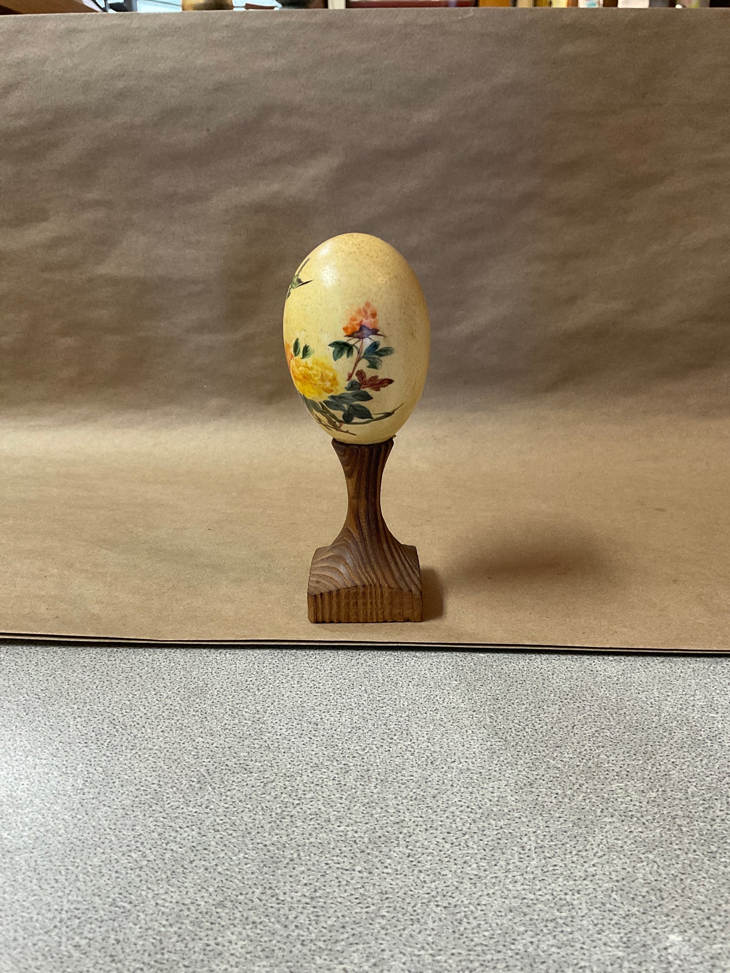 Vintage Asian Hand Painted Egg Shell