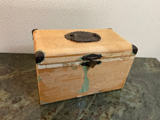 Vintage Wooden Divided Keepsake Box