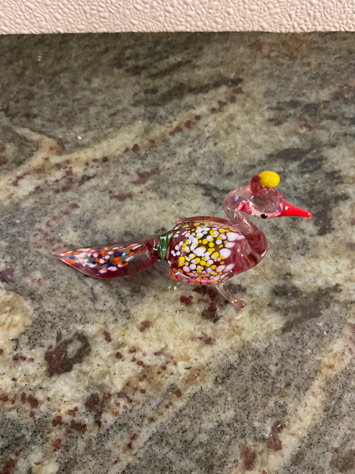 Peacock Glass Figurine
