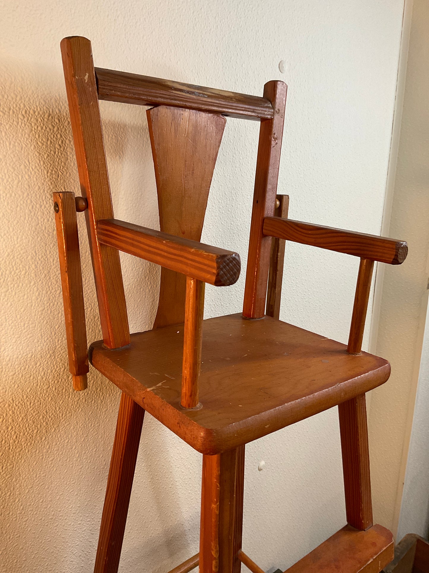 Vintage Wood Doll High Chair