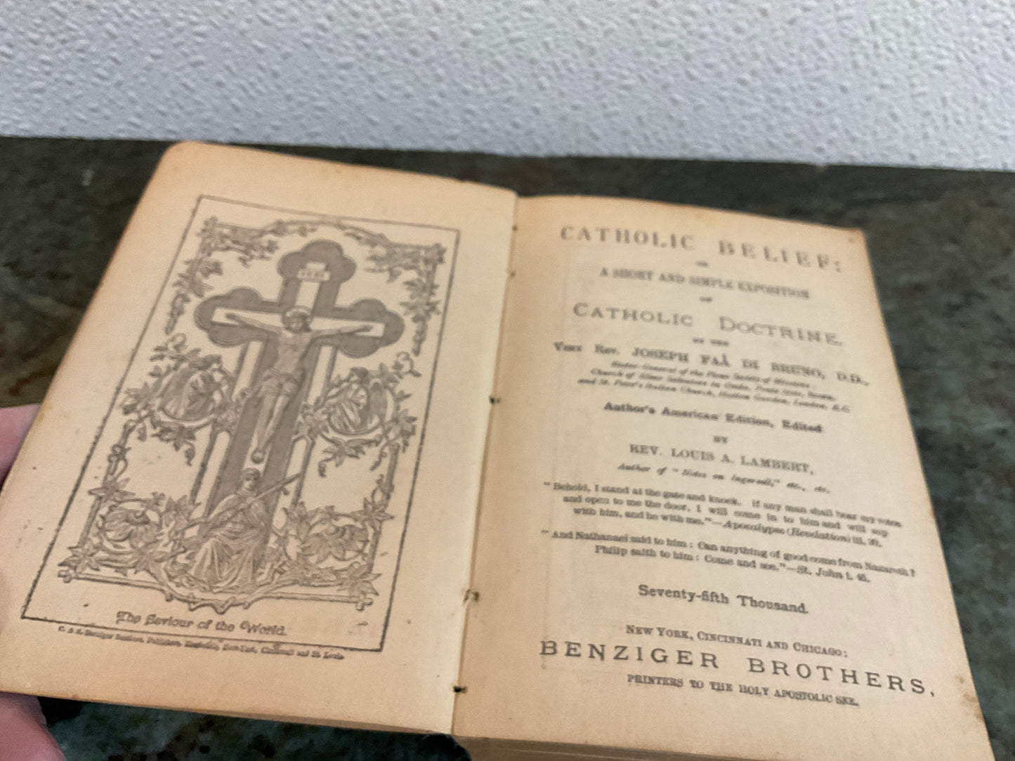 Vtg Catholic Belief on Catholic Doctrine