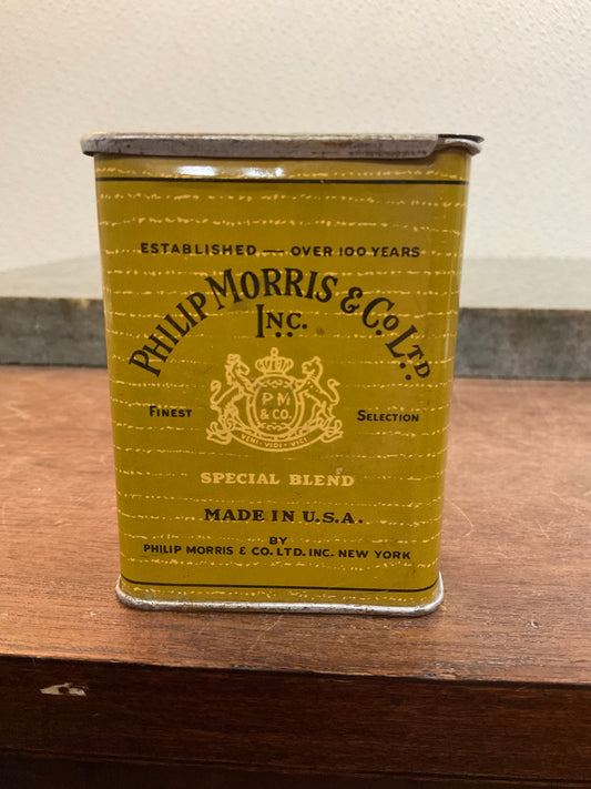 Vtg Philip Morris & Co Tobacco Tin